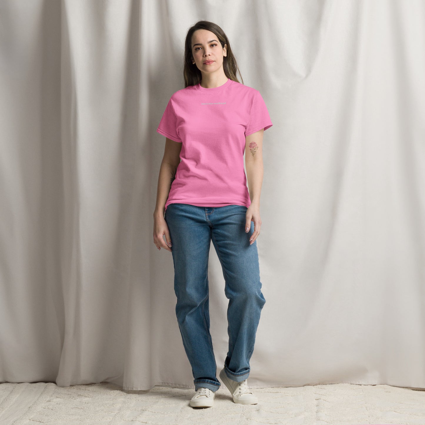 T-shirt Femme brodé Jamais sans mon Bengal