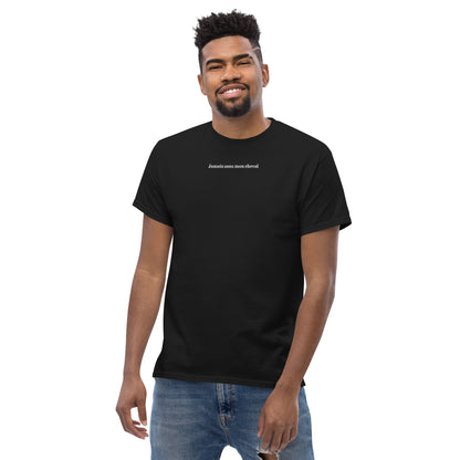 T-shirt Homme brodé Jamais sans mon Cheval