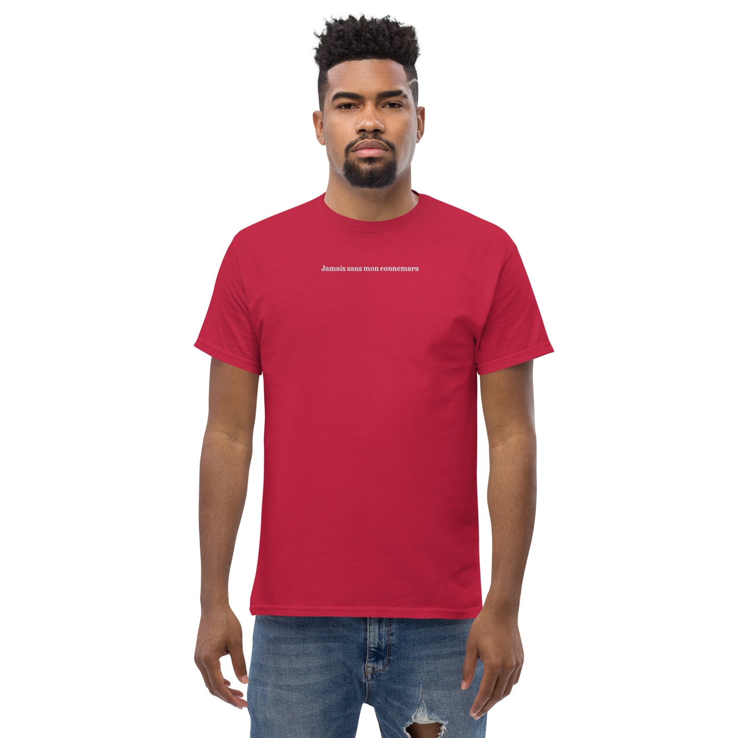 T-shirt Homme brodé Jamais sans mon Connemara