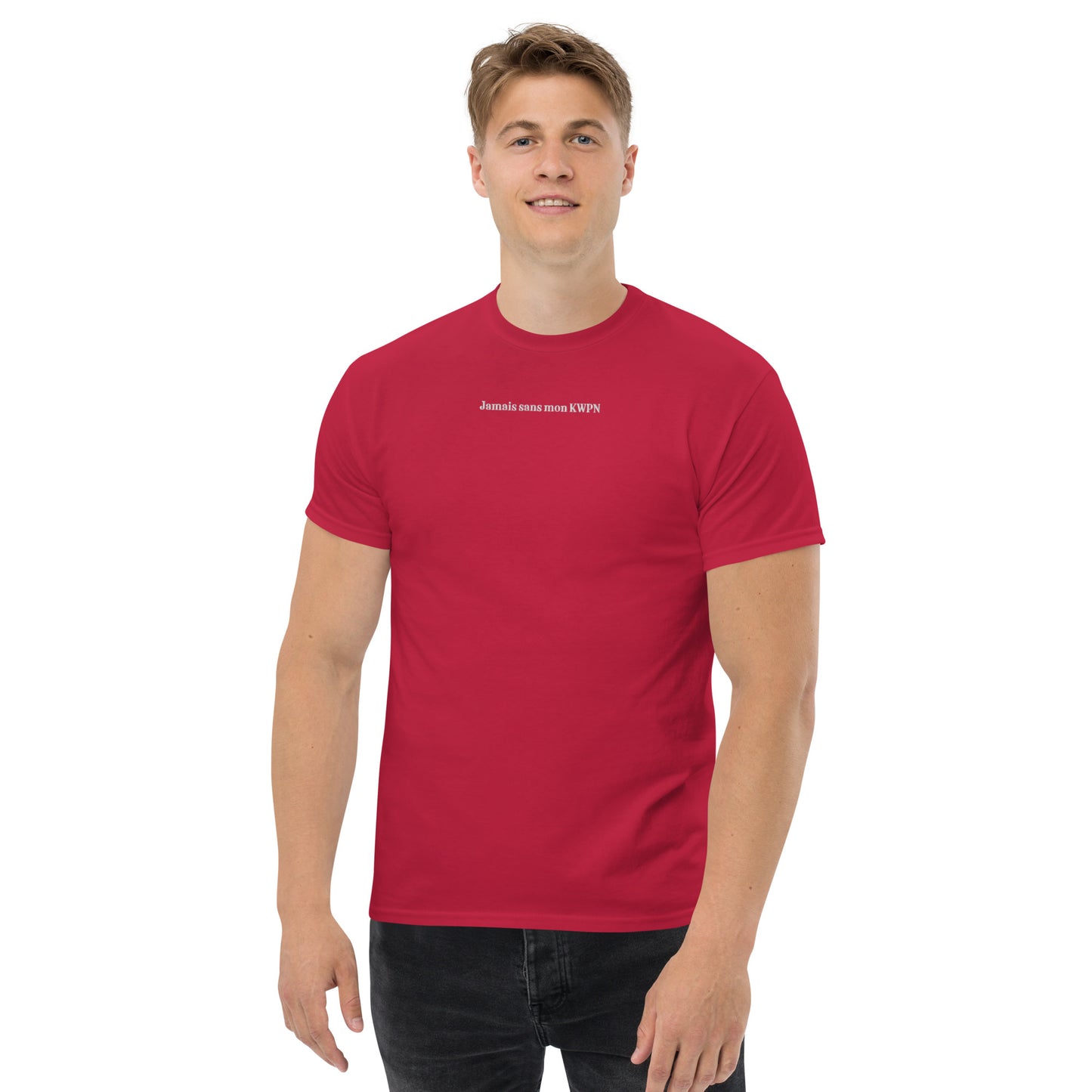 T-shirt Homme brodé Jamais sans mon KWPN