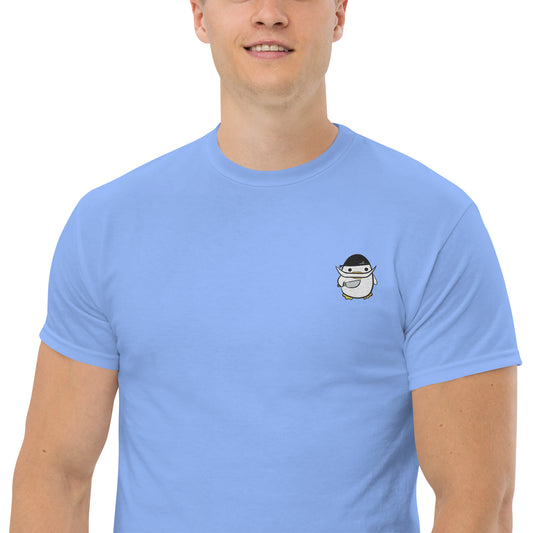 T-shirt Homme Brodé Petit Canard Inspiré de Barbe Blanche