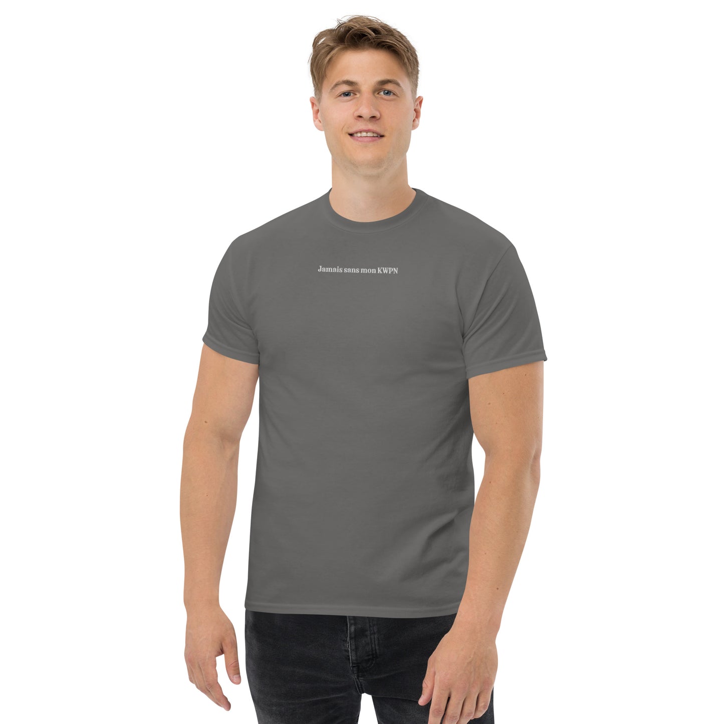 T-shirt Homme brodé Jamais sans mon KWPN