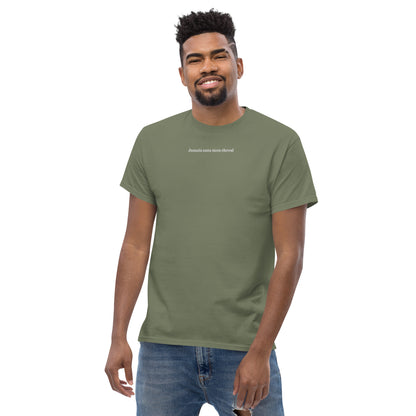 T-shirt Homme brodé Jamais sans mon Cheval