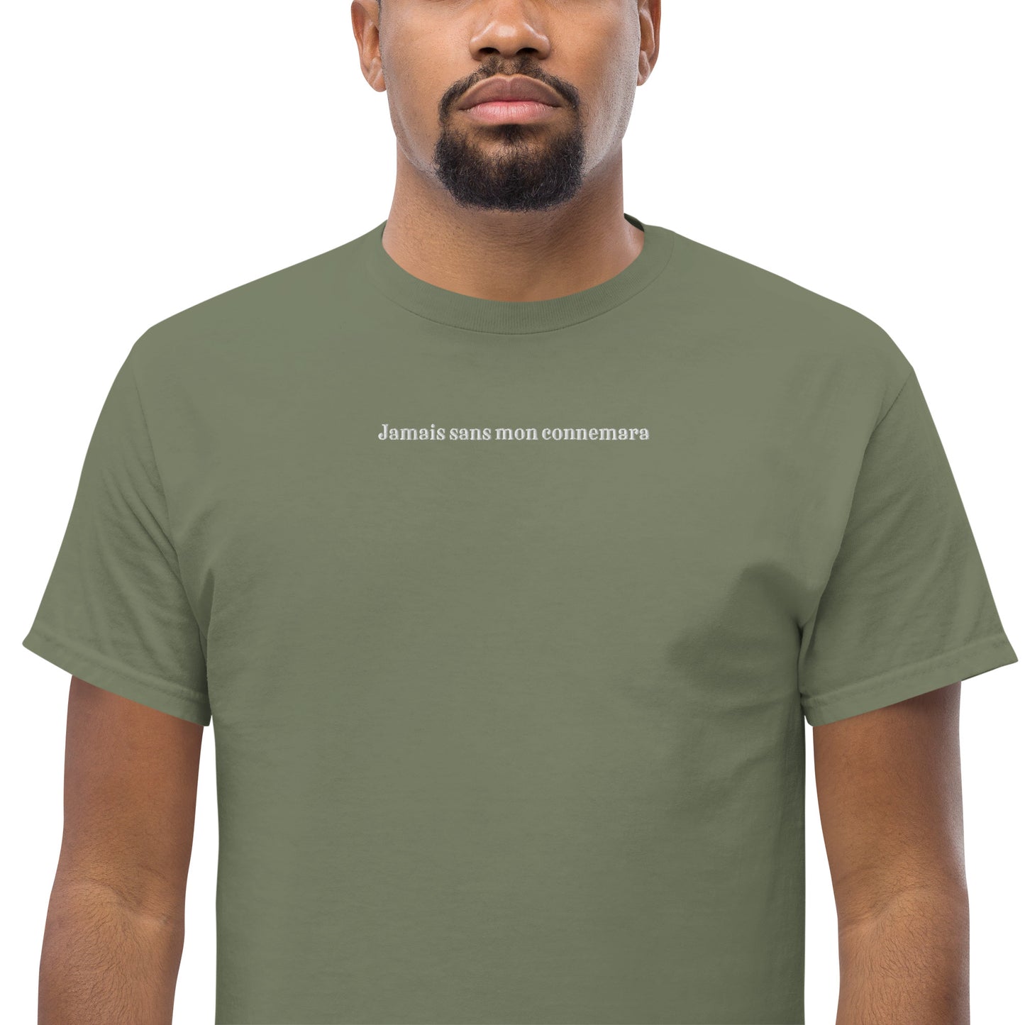 T-shirt Homme brodé Jamais sans mon Connemara