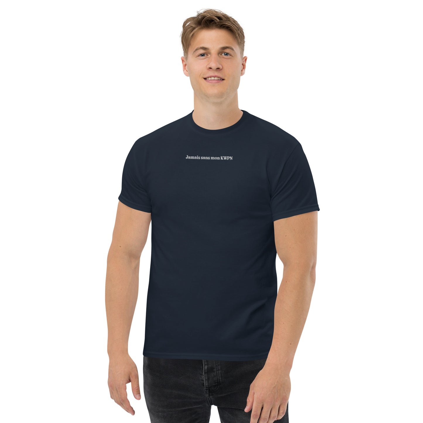 T-shirt Homme brodé Jamais sans mon KWPN