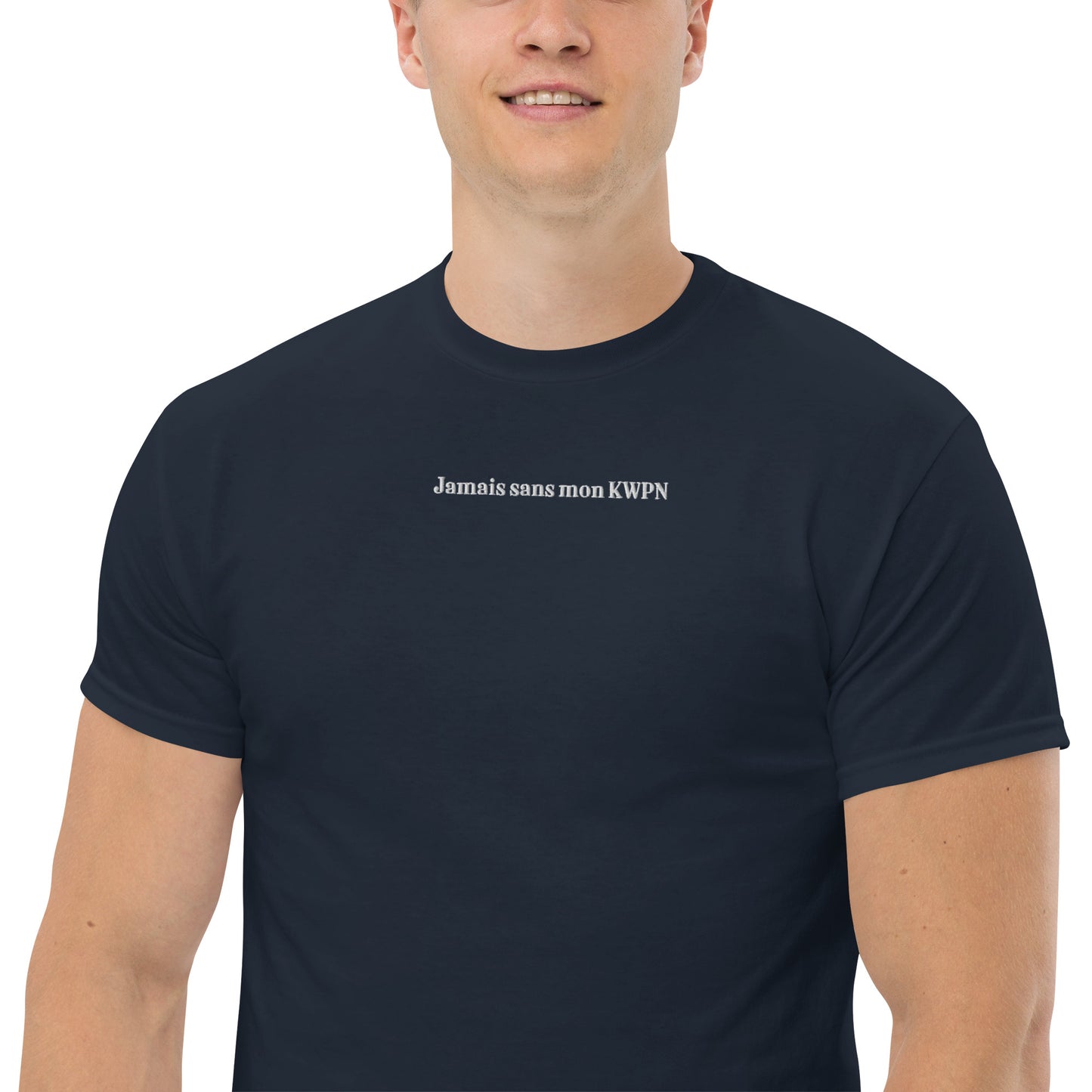 T-shirt Homme brodé Jamais sans mon KWPN