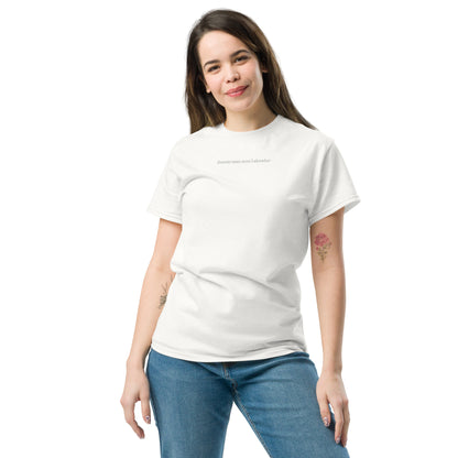 T-shirt Femme brodé Jamais sans mon Labrador