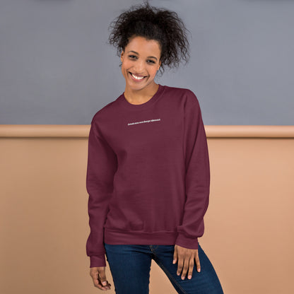 Sweat à Col Rond Femme brodé Jamais sans mon Berger Allemand