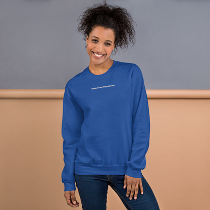 Sweat à Col Rond Femme brodé Jamais sans mon Berger Allemand