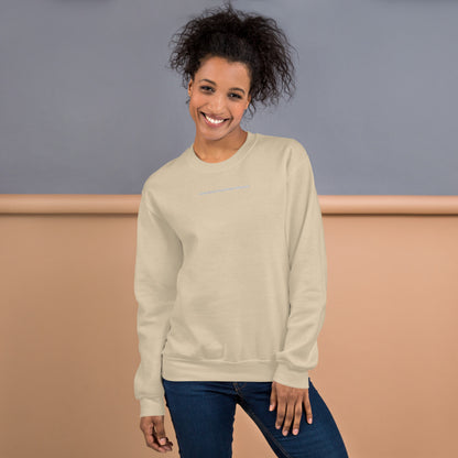 Sweat à Col Rond Femme brodé Jamais sans mon Berger Allemand